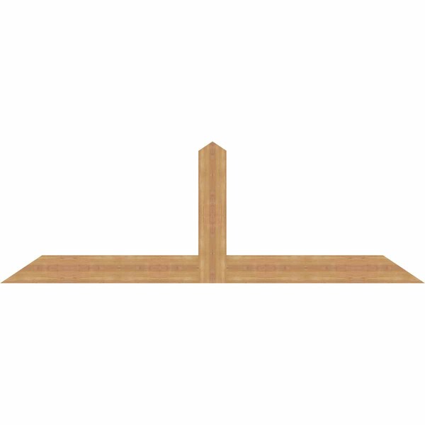 Ekena Millwork Portland Smooth Timber Gable Bracket, Western Red Cedar, 84"W x 28"H x 1 1/2"D x 5 1/2"F, 8/12 Pitch GBW084X28X0206POR00SWR - main